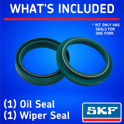 SKF KITG-35M Fork Seal Kit for Marzocchi 35 mm Motorcycle Fork Suspension Fits Marzocchi 35 mm, Premium Replacement Oil Dust Seals, Dirt Bike MX Offroad Motorcycle Front Fork Rebuild Kit Component.