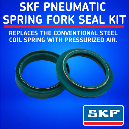 SKF KITG-48K-PSF Fork Seal Kit for Kayaba Air 48 mm Motorcycle Fork Suspension Fits Kayaba Air PSF 48 mm, Premium Replacement Oil Dust Seals, Dirt Bike MX Offroad Motorcycle Front Fork Rebuild Kit.