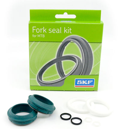SKF MTB32F Fork Seal Kit for Fox 32 mm Motorcycle Fork Suspension (16-24) Fits Fox 32 mm (Model Years 2016-2024), Premium Low Friction Oil Seals, Wiper Kit, Mountain Bike MTB Cycling Front Fork.