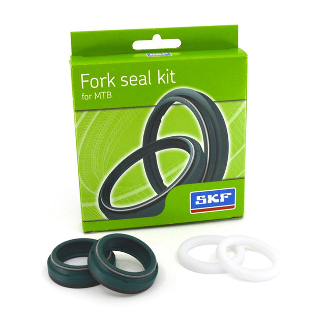 SKF MTB32MU Fork Seal Kit for Manitou 32 mm Motorcycle Fork Suspension Fits Manitou 32 mm, Premium Replacement Oil Seals, Wiper Kit, Mountain Bike MTB Cycling Front Fork Service Maintenance.