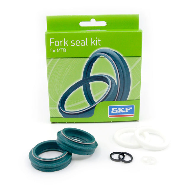 SKF MTB34F Fork Seal Kit for Fox 34 mm Motorcycle Fork Suspension (12-15) Fits Fox 34 mm (Model Years 2012-2015), Premium Low Friction Oil Seals, Wiper Kit, Mountain Bike MTB Cycling Front Fork.