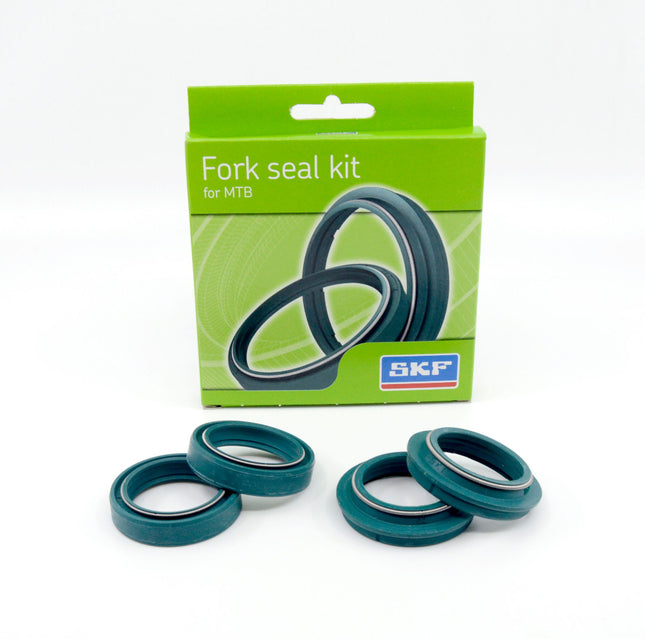 SKF MTB35M Fork Seal Kit, Marzocchi 35 mm 4-Piece Kit, Fits Marzocchi 35 mm, Premium Low Friction Replacement Oil Seals, Mountain Bike MTB Cycling Front Fork.