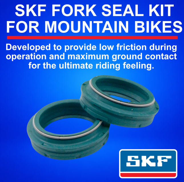 SKF MTB36F Fork Seal Kit for Fox 36mm Mountain Bike Suspension 07-14 Fits Fox 36 mm (Model Years 2007-2014), Premium Low Friction Oil Seals, Wiper Kit, Mountain Bike MTB Cycling Front Fork.