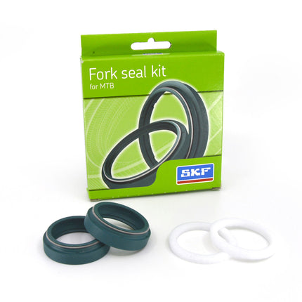 SKF MTB38RN Fork Seal Kit for Rockshox 38mm Mountain Bike Suspension Fits RockShox 38 mm, Premium Replacement Oil Seals, Wiper Kit, Mountain Bike MTB Cycling Front Fork Service Maintenance.