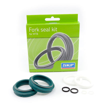 SKF MTB40F Fork Seal Kit for Fox 40mm Mountain Bike Suspension 05-15 Fits Fox 40 mm (Model Years 2005-2015), Premium Low Friction Oil Seals, Wiper Kit, Mountain Bike MTB Cycling Front Fork.