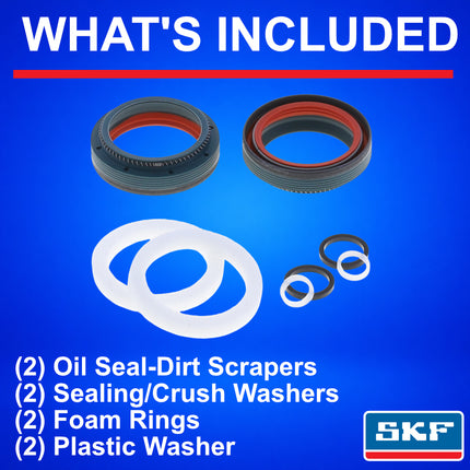 SKF MTBDUAL-38FRN Dual Compound Seal for Fox Rockshox 38mm MTB Bike Dual-Compound, Fits Fox and RockShox 38 mm, Premium Performance Protection Oil Seals, Mountain Bike MTB Cycling Fork Kit.