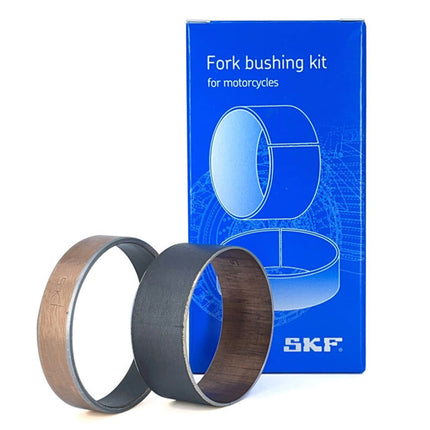 SKF Fork Bushing Kit Marzocchia 45mm PTFE Composite, Maintenance Free Inner Outer for Motorcycle Suspension, Heat Dissipation and Bonding, High-Strength Steel Backing (VKWA-MAR45-A)