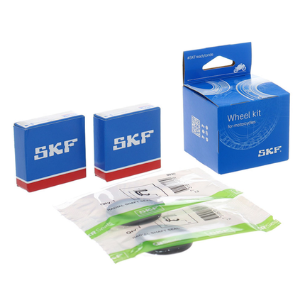 SKF Front Wheel Seals and Bearings Kit for Honda & KTM Models (VKWB-F-20-D), High Performance Wheel Seals and Bearings, Low Friction Superior Contamination Protection (Bearings Included)