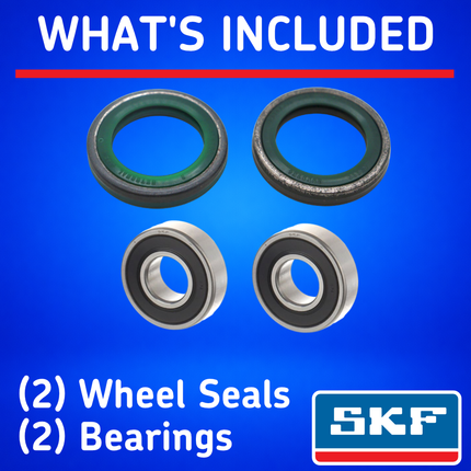 SKF Front Wheel Seals and Bearings Kit for Honda & KTM Models (VKWB-F-20-D), High Performance Wheel Seals and Bearings, Low Friction Superior Contamination Protection (Bearings Included)