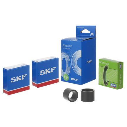 SKF Front Wheel Seals, Spacers, Bearings for Honda Models (VKWB-F-20-HD-H), High Performance Seals and Spacers, Low Friction Superior Contamination Protection (Bearings Included)
