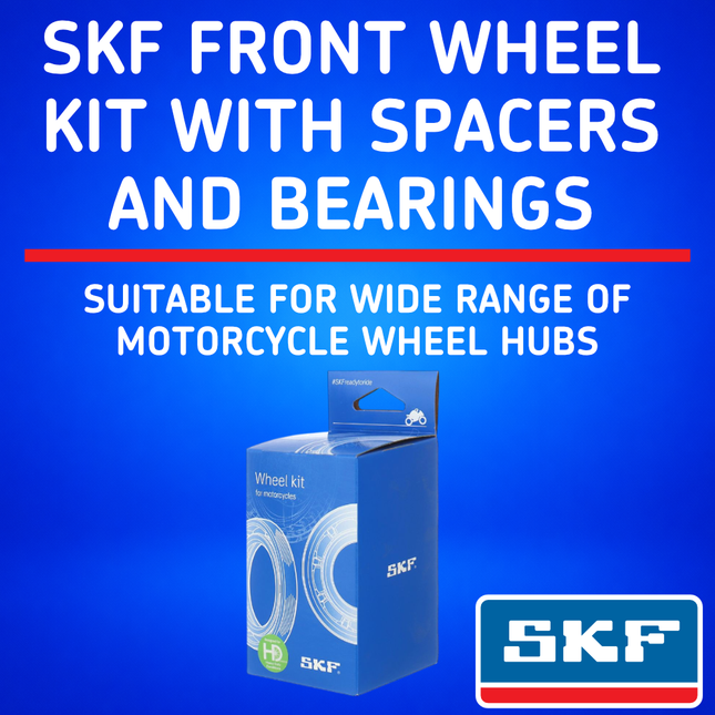 SKF Front Wheel Seals, Spacers, Bearings for Yamaha/Fantic (VKWB-F-20-HD-H), High Performance Seals and Spacers, Low Friction Superior Contamination Protection (Bearings Included)