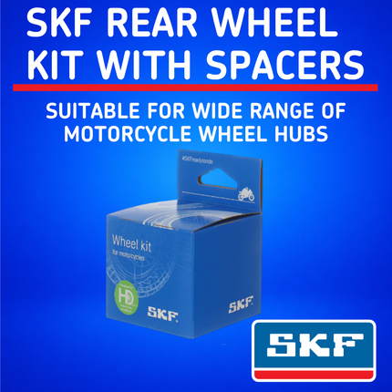SKF Rear Wheel Seals + Spacers Kit for Honda CRF Models (VKWB-R-25-HDS-B), High Performance Seals and Spacers, Low Friction Superior Contamination Protection (Bearings Not Included)