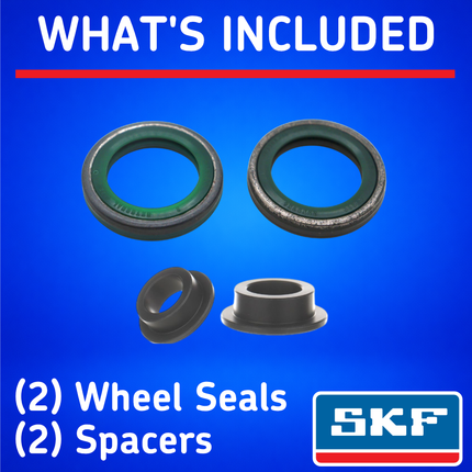 SKF Rear Wheel Seals + Spacers Kit for Honda CRF Models (VKWB-R-25-HDS-B), High Performance Seals and Spacers, Low Friction Superior Contamination Protection (Bearings Not Included)