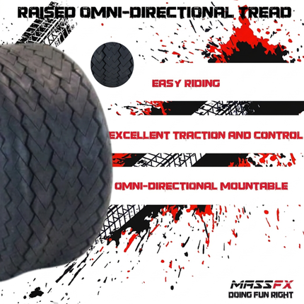 MASSFX SL 20x10-10 Front/Rear Golf Cart, Lawn & Garden Tire 4 PLY - (2) Tire