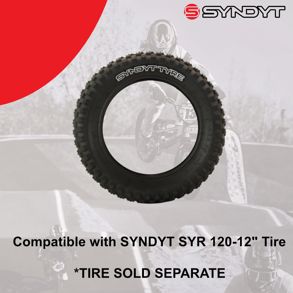Syndyt SYR 120 12-Inch Off Road Tire BMX Tube - Heavy-Duty Inner Tube for E Balance Bikes and Kids' BMX
