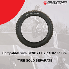 Syndyt SYR 160 16-Inch Off Road Tire BMX Tube - Heavy-Duty Inner Tube for E Balance Bikes and Kids' BMX