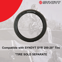 Syndyt SYR 200 20-Inch Off Road Tire BMX Tube - Heavy-Duty Inner Tube for E Balance Bikes and Kids' BMX