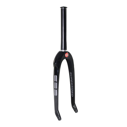 Syndyt SPP Supersized Ultra-High Modulus Carbon Fiber Pro Forks - Black Alloy (24 inch) - Fork Offset: 32 mm, 1‑1/8″ steerer tapering to 1.5″ - Alloy Steerer Extruded and CNC‑Machined