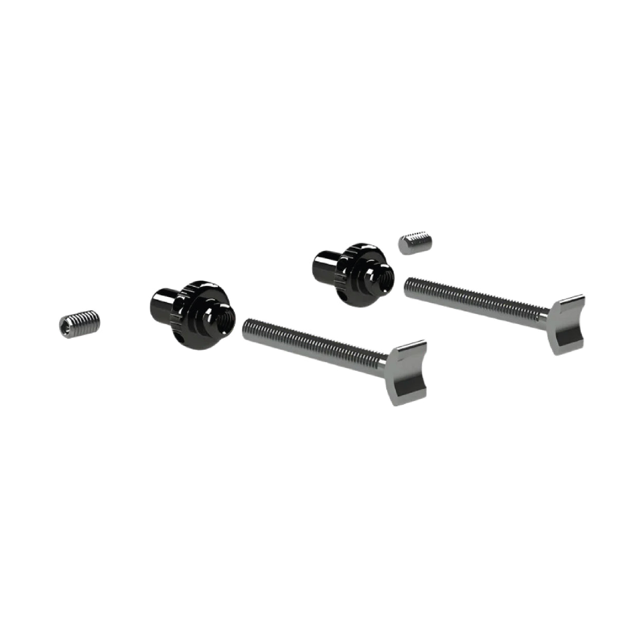 Syndyt Expert BMX Bike  Chain Tensioner Kit - Stainless Steel M6 Tensioner Screws, Aluminum Anodized Adjuster Knob, Compatible with 10mm/15mm/20mm Axle Adaptors