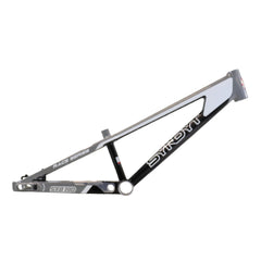 Syndyt 185 Junior BMX Racing Bike Frame – 18.5” Top Tube, 6061-T6 Aluminum (2.81 lbs), Tapered 38/42 Head Tube,Standard Euro BB, 10/15 mm Hubs, 140mm Disc Brake,  Chain Tensioners – Gray Bicycle Frame