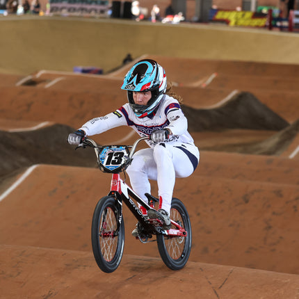 Syndyt 185 Junior BMX Racing Bike Frame – 18.5” Top Tube, 6061-T6 Aluminum (2.81 lbs), Tapered 38/42 Head Tube,Standard Euro BB, 10/15 mm Hubs, 140mm Disc Brake,  Chain Tensioners – Red Bicycle Frame