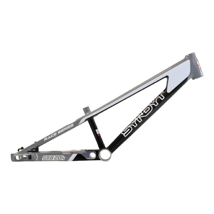 Syndyt 204 Pro 24 BMX Cruiser Bike Frame – 20.5” Top Tube, 6061-T6 Aluminum (4.25 lbs), Tapered 42/52 Head Tube, B52 Tech BB, 10/15/20mm Hubs, 140mm Disc Brake,  Chain Tensioners – Gray Bicycle Frame