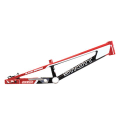 Syndyt 204 Pro 24 BMX Cruiser Bike Frame – 20.5” Top Tube, 6061-T6 Aluminum (4.25 lbs), Tapered 42/52 Head Tube, B52 Tech BB, 10/15/20mm Hubs, 140mm Disc Brake,  Chain Tensioners – Red Bicycle Frame