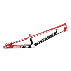 Syndyt 210 Pro XL BMX Racing Bike Frame – 21” Top Tube, 6061-T6 Aluminum (4.05 lbs), Tapered 42/52 Head Tube, B52 Tech BB, 10/15/20mm Hubs, 140mm Disc Brake,  Chain Tensioners – Red Bicycle Frame