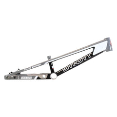 Syndyt 220 Pro 3XL BMX Racing Bike Frame – 22” Top Tube, 6061-T6 Aluminum (4.15 lbs), Tapered 42/52 Head Tube, B52 Tech BB, 10/15/20mm Hubs, 140mm Disc Brake,  Chain Tensioners – Gray Bicycle Frame