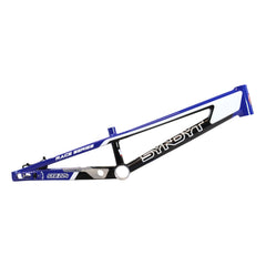 Syndyt 224 Pro XL 24 BMX Cruiser Bike Frame – 22” Top Tube, 6061-T6 Aluminum (4.30 lbs), Tapered 42/52 Head Tube, B52 Tech BB, 10/15/20mm Hubs, 140mm Disc Brake,  Chain Tensioners – Blue Bicycle Frame