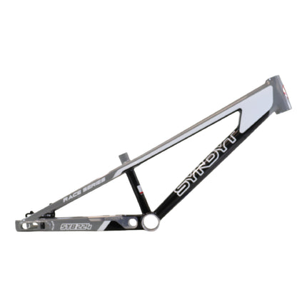 Syndyt 224 Pro XL 24 BMX Cruiser Bike Frame – 22” Top Tube, 6061-T6 Aluminum (4.30 lbs), Tapered 42/52 Head Tube, B52 Tech BB, 10/15/20mm Hubs, 140mm Disc Brake,  Chain Tensioners – Gray Bicycle Frame