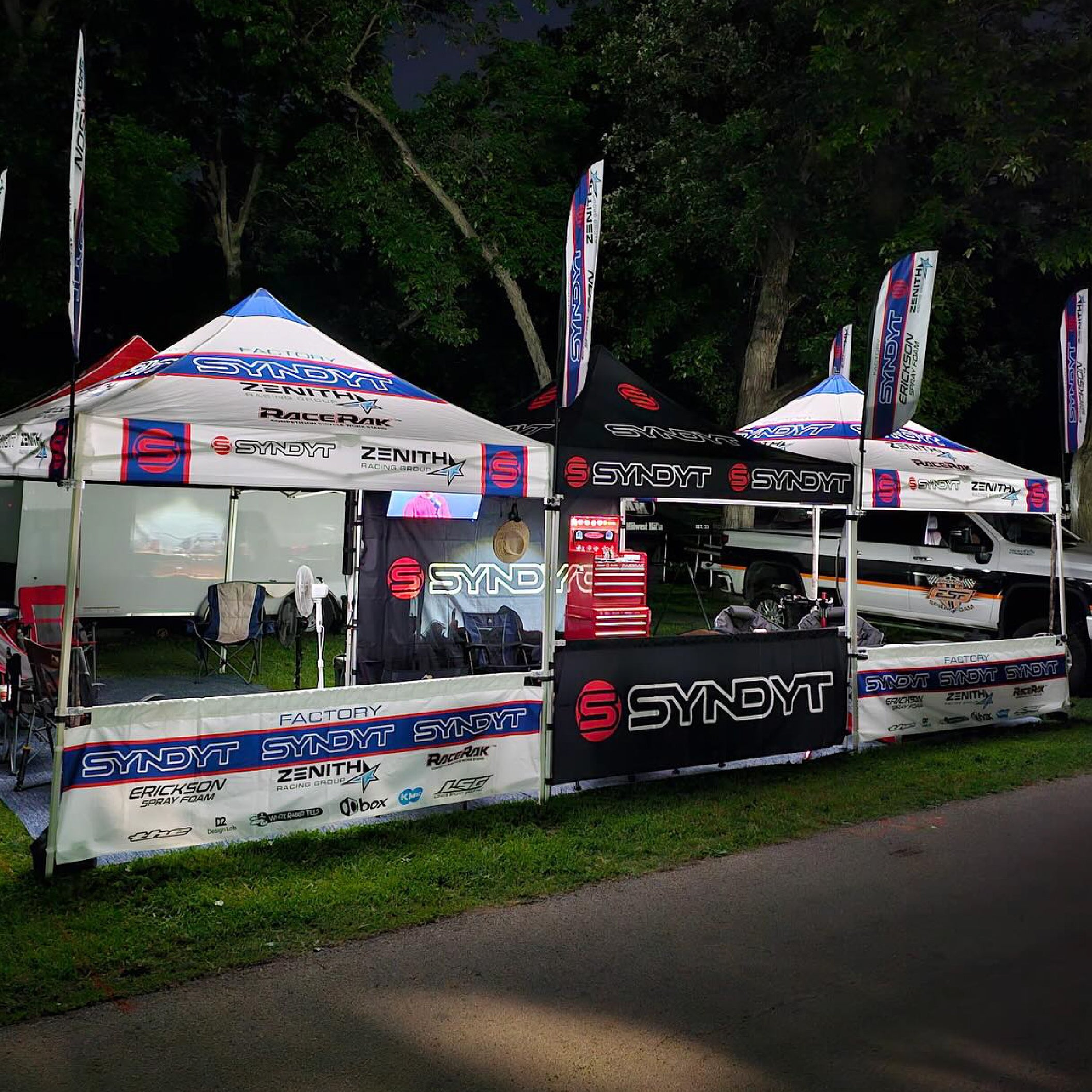 Syndyt Banner (White) - 3x5 ft Vinyl Banner with 5 Grommets, Durable Indoor/Outdoor Sign for Events and Decorations