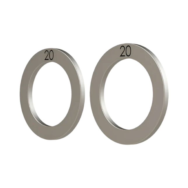 Syndyt Expert 20mm Stainless Steel Axle Washer Kit for 20mm Through Axle Syndyt BMX Bike Systems, Includes 2 Washers