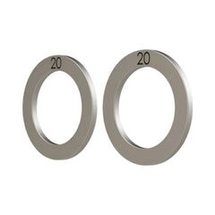 Syndyt Expert 20mm Stainless Steel Axle Washer Kit for 20mm Through Axle Syndyt BMX Bike Systems, Includes 2 Washers