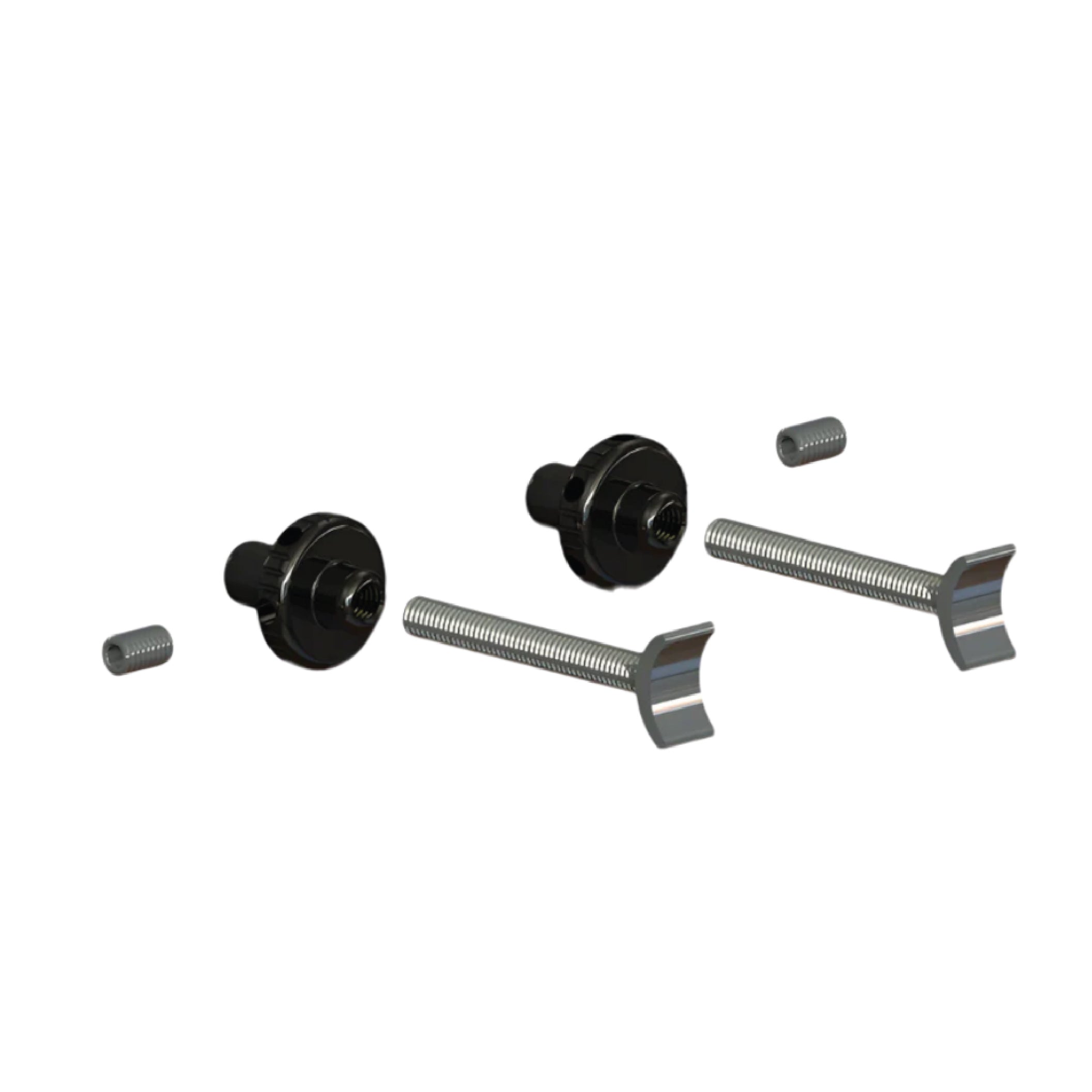 Syndyt PRO BMX Bike Chain Tensioner Kit - Stainless Steel M6 Tensioner Screws, Aluminum Anodized Adjuster Knob, Compatible with 10mm/15mm/20mm Axle Adaptors