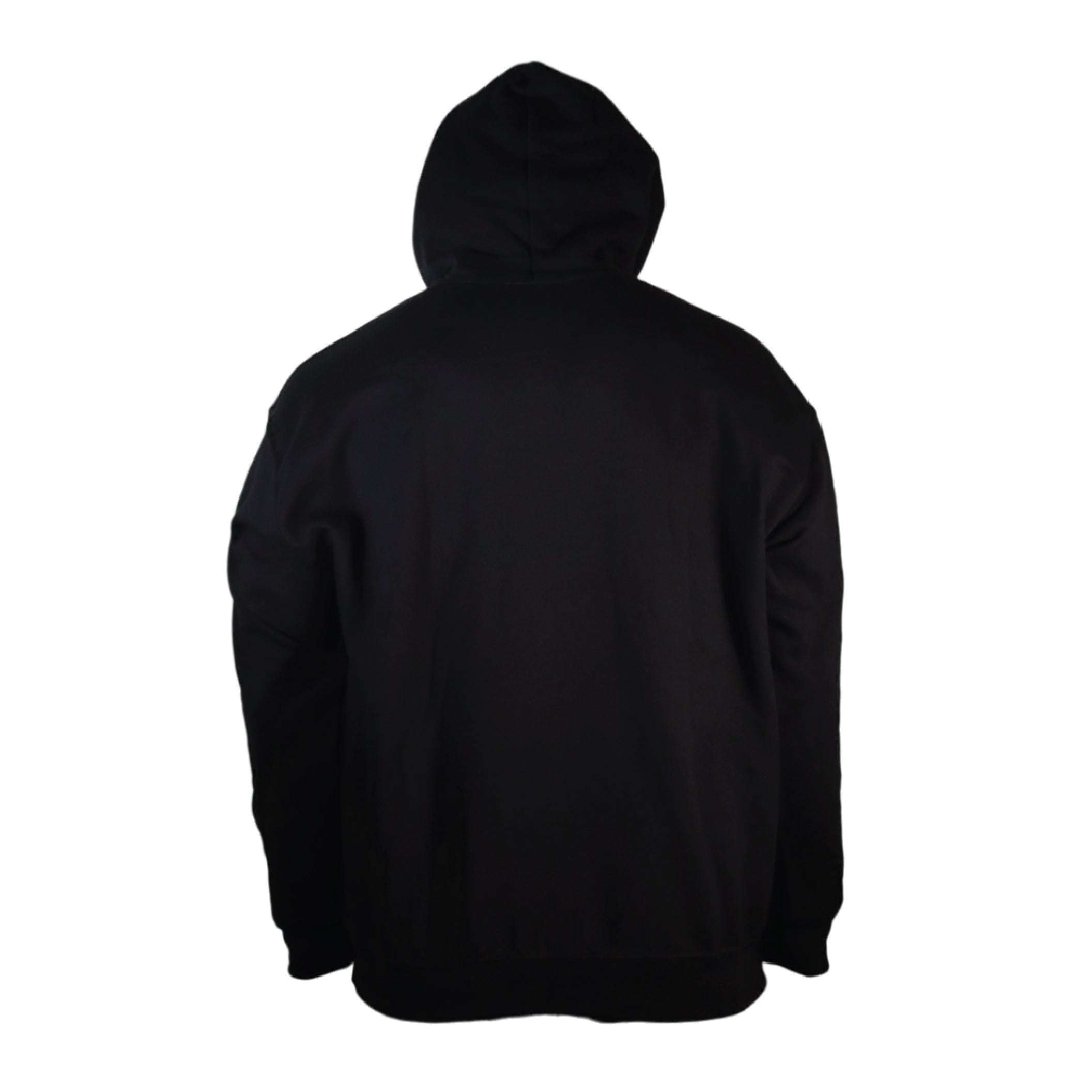 Syndyt Unisex Hoodie - (Black) Soft 65% Ring-Spun Cotton 35% Polyester Blend, Cozy Front Pouch Pocket, 3-Panel Hood with Matching Drawstrings, Durable, for Casual and Layered Wear, Adult Large