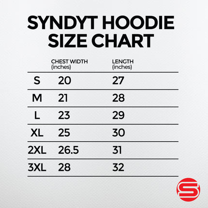 Syndyt Unisex Hoodie - (Black) Soft 65% Ring-Spun Cotton 35% Polyester Blend, Cozy Front Pouch Pocket, 3-Panel Hood with Matching Drawstrings, Durable, for Casual and Layered Wear, Adult Medium