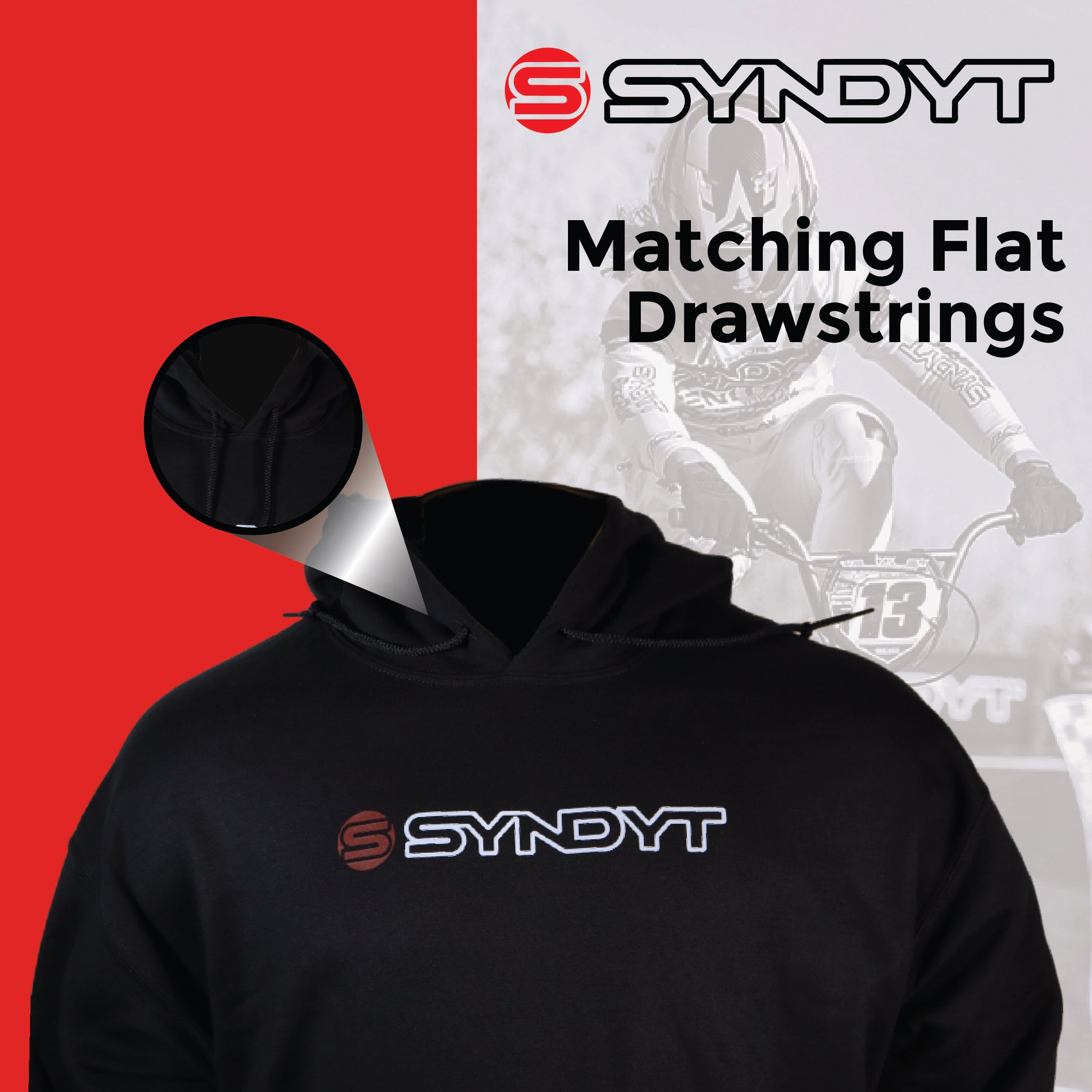 Syndyt Unisex Hoodie - (Black) Soft 65% Ring-Spun Cotton 35% Polyester Blend, Cozy Front Pouch Pocket, 3-Panel Hood with Matching Drawstrings, Durable, for Casual and Layered Wear, Adult XX-Large