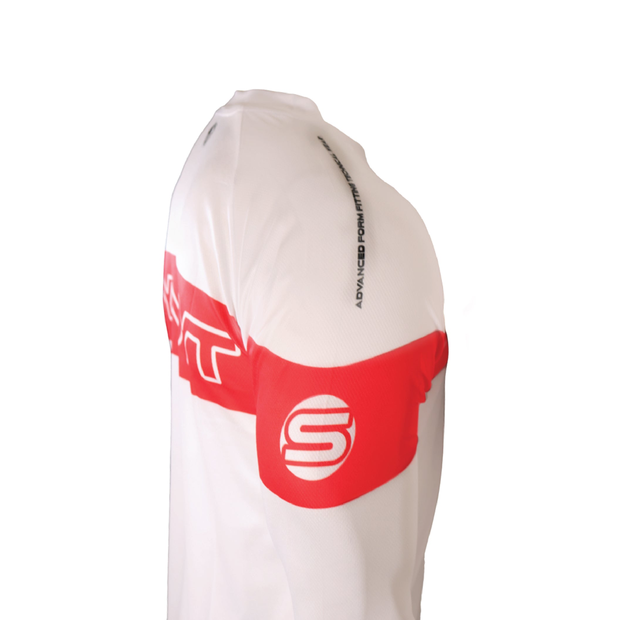 SYNDYT Performance Jersey - Premium Poly-Cotton Blend, Micro-Perforated, V-Neck, Tight-Fit Sleeves for BMX/eBMX Racing, Size Adult Medium