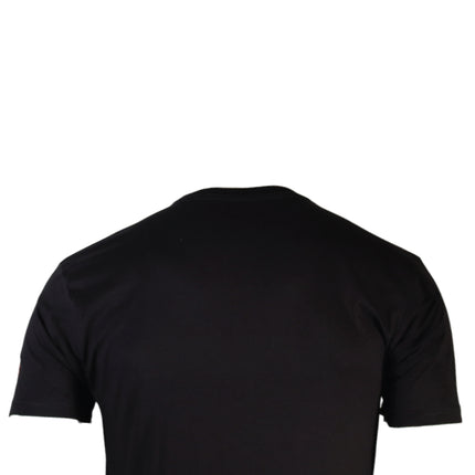 Syndyt Men's Women's Short Sleeve T-Shirt, Soft Cotton Blend Crewneck Tee, Lightweight Comfort Fit Casual Shirt for Gym, Workout, Lounge or Everyday Wear - Black (Medium)