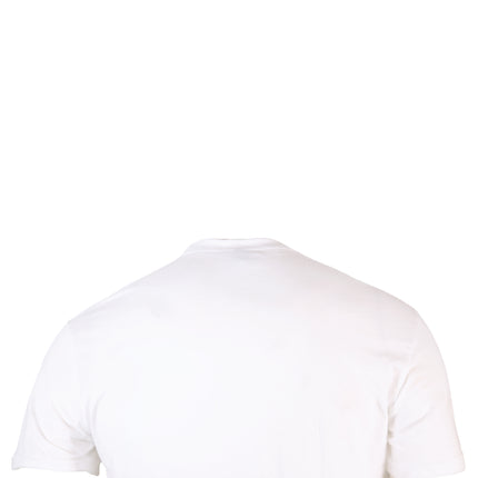 Syndyt Men's Women's Short Sleeve T-Shirt, Soft Cotton Blend Crewneck Tee, Lightweight Comfort Fit Casual Shirt for Gym, Workout, Lounge or Everyday Wear - White (Medium)