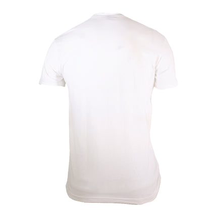 Syndyt Men's Women's Short Sleeve T-Shirt, Soft Cotton Blend Crewneck Tee, Lightweight Comfort Fit Casual Shirt for Gym, Workout, Lounge or Everyday Wear - White (Small)