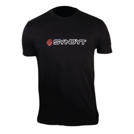 Syndyt Youth Short Sleeve T-Shirt, Soft Cotton Blend Crewneck Tee, Lightweight Comfort Fit Casual Shirt for Gym, Workout, Lounge or Everyday Wear - Black (Large)