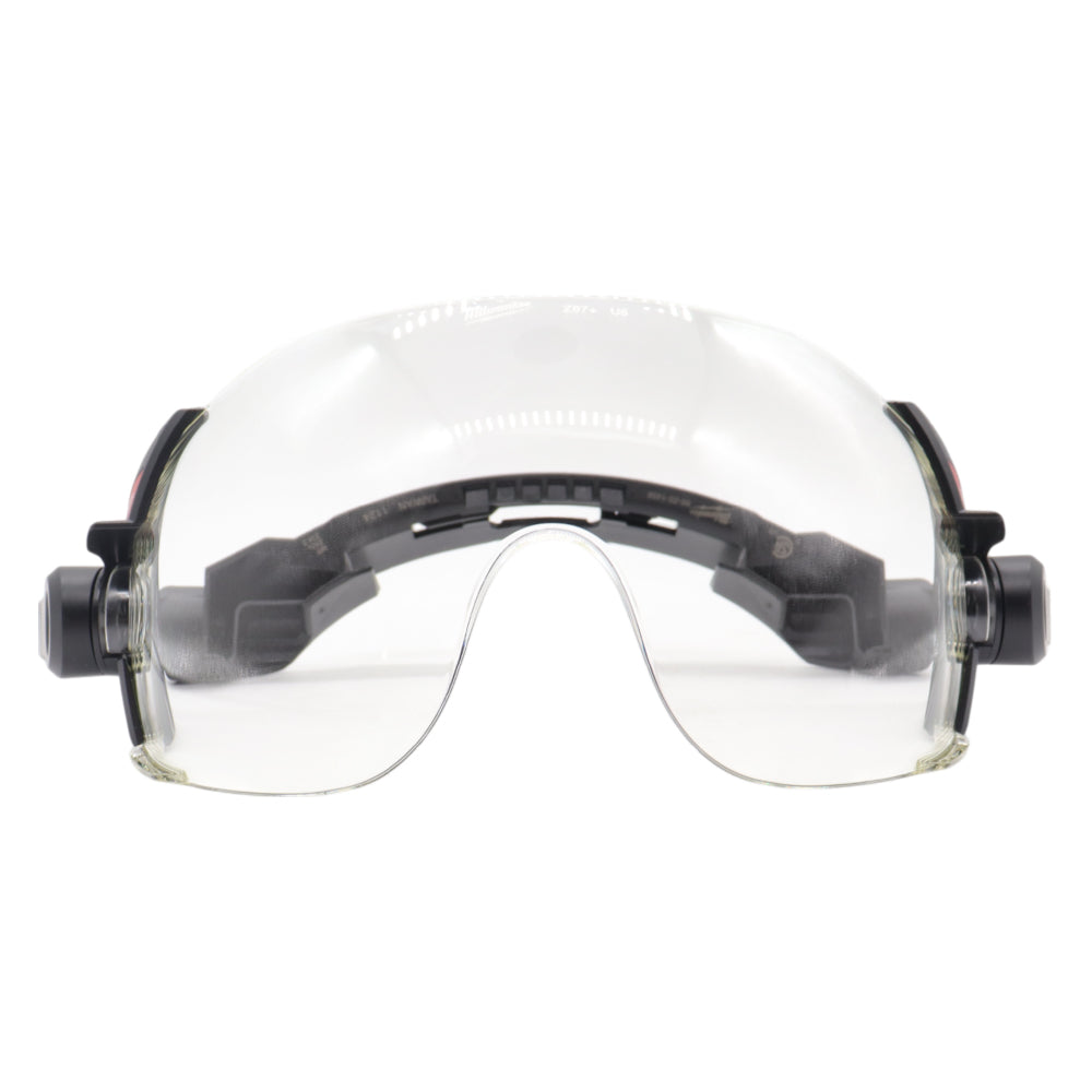 Milwaukee 48-73-1410 Clear Dual Coat Lens Eye Visor, Black/White
