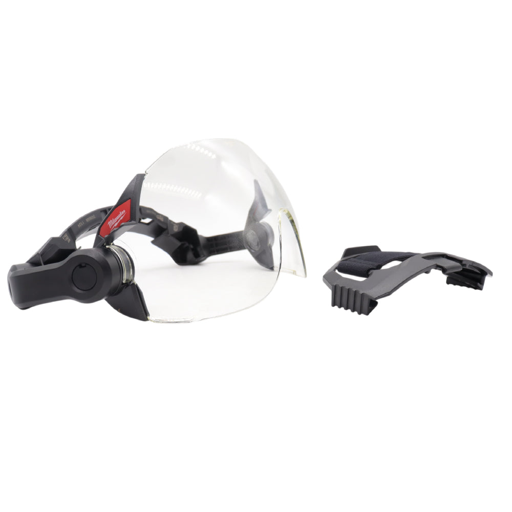 Milwaukee 48-73-1410 Clear Dual Coat Lens Eye Visor, Black/White