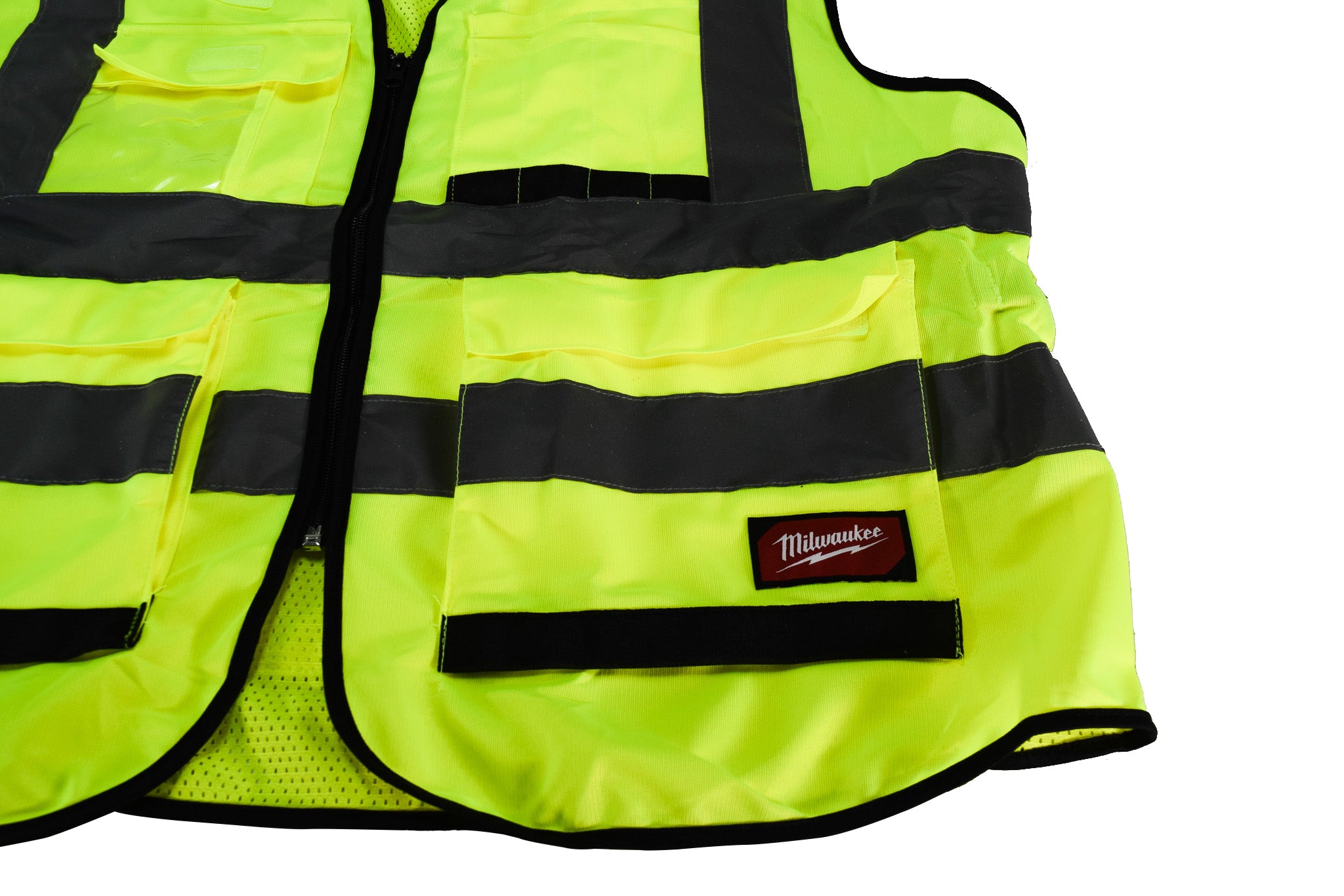 Milwaukee 48-73-5043 Performance 2X-Large/3X-Large Yellow Class 2-High Visibility Safety Vest with 15 Pockets