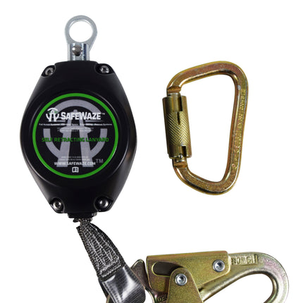 SafeWaze FS-FSP1407-W Class A 7' Web Retractable w/ Double-Locking Snap Hook