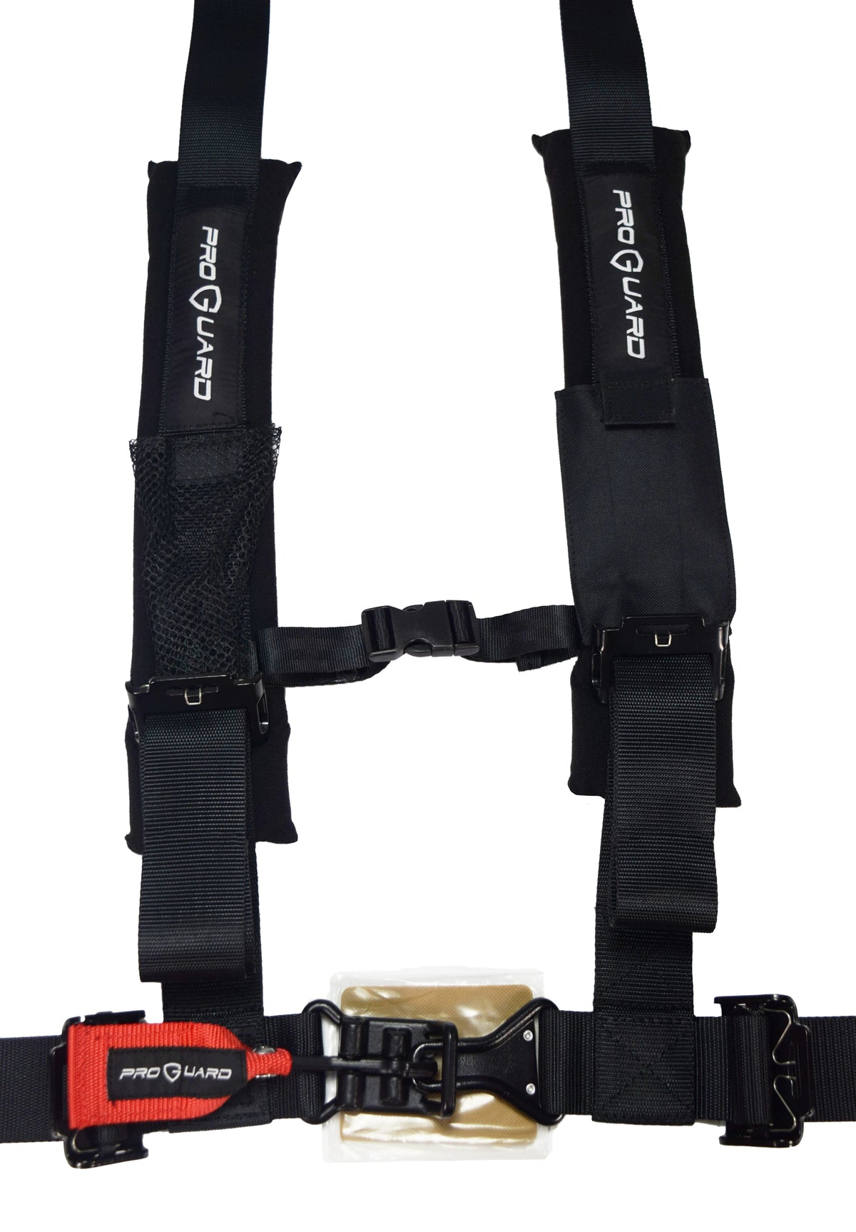 PROGUARD Black 4 Point Harness with 2" Nylon Straps - Universal Off-Road Safety Belt , fits  Polaris, Can-Am, Kawasaki and More UTVs, ATVs, Side-by-Sides (4 Pack)