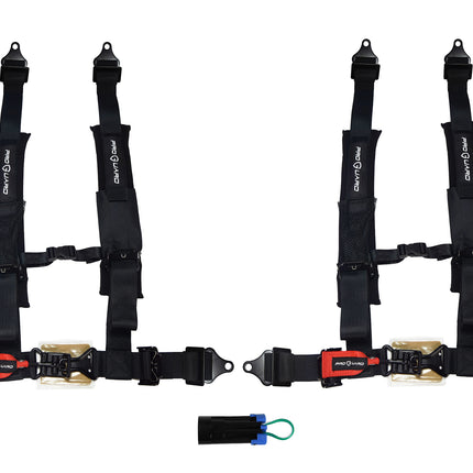 ProGuard Offroad (2) Harnesses - Black 2" Straps 4 Points of Contact Bypass Clip