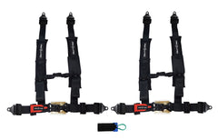 ProGuard Offroad (2) Harnesses - Black 2" Straps 4 Points of Contact Bypass Clip